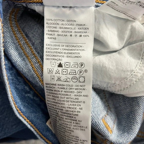 Levi's Wedgie Icon Jeans 100% Cotton‎ Denim Medium Wash Size 24 - Picture 11 of 12